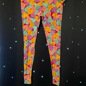 Lularoe Valentine Heart Leggings